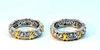 375 Gold Memoire Ring mit Zirkonen, 10K Gold, Ringgröße 56 -