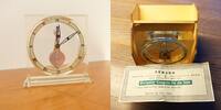 Schweiz, Tischuhr, Kaminuhr TISCHUHR, Pendulette-Baguette, Jaeger LeCoultre, 1940, Zertifikat-gute Funkt., -