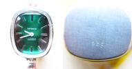 Deutschland, DAMEN Halskettenuhr, silberne DAMEN HALSKETTEN-UHR, Schwesternuhr, INTERCO, 17 Steine, gute Funkt., -
