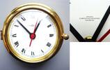 Deutschland, Tischuhr, Kaminuhr Wempe Chronometerwerke Schiffsuhr mit elektrmagnet. Mauthe W 371 Werk, ca. 1965, -