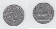 Nebengebiete / Braunschweig Notgeld 50 Pfennig Herzogtum / Braunschweig 50 Pfennig 1918 Kriegsnotgeld Eisen -