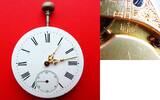 Schweiz, HERREN TaschenUHR - Werk, gutes separ.. UHRWERK WR & F aus einer open face Taschenuhr-19 '''-ca. 1900, -