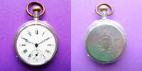 Schweiz, HERREN Taschenuhr HERREN TASCHENUHR, wohl Silber, Zylinderhemmung, gute Funktion, wohl vor 1900, -