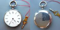 Schweiz, HERREN Taschenuhr schöne HERREN TASCHENUHR, Schlüsselaufzug, Zylinderhemmung, gute Funkt. ca-1890, -