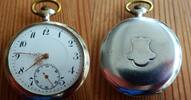 Schweiz, HERREN Taschenuhr solide Schweizer HERREN TASCHENUHR, Silber, Ankerhemmung-gute Funktion-ca. 1915, -
