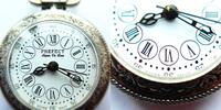 Schweiz, Damen Taschenuhr, hübsche Prefect DAMEN TASCHENUHR, versilbert, Schweizer Uhrwerk-gute Funktion, -