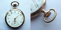 Schweiz, HERREN Taschenuhr, Schweizer HERREN TASCHENUHR FLORE, Silber-Ankerhemmung-gute Funktion-ca. 1920, -