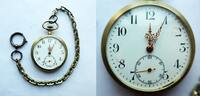 Schweiz, HERREN Taschenuhr, HERREN TASCHENUHR, Zylinderhemmung, Zifferblattschäden, gute Funktion-ca. 1915, -