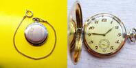 Schweiz, HERREN Taschenuhr, HERREN TASCHENUHR, Gold-14K, Sprungdeckel, Anker-Hemmung-gute Funktion-ca. 1925, -