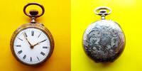 Schweiz, Damen Taschenuhr, schöne DAMEN TASCHENUHR, Silber-0,800, Zylinderhemmung, gute Funktion, ca. 1900, -