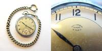 Deutschland, HERREN Taschenuhr, unisex TASCHEN-UHR, Chronométre-ANCRE, verchromt, funktioniert gut, ca. 1935, -