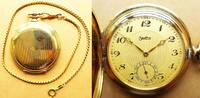 Deutschland, HERREN Taschenuhr, gute HERREN TASCHENUHR Zentra, Sprungdeckel, vergoldet, gute Funktion-ab 1930, -