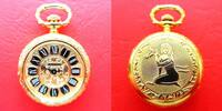 Schweiz, DAMEN Taschenuhr, hübsche APOLLO DAMEN TASCHENUHR, vergoldet, mechan. Uhrwerk, gute Funktion, -