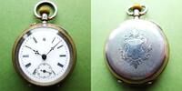 Schweiz, DAMEN TASCHENUHR, silberne DAMEN TASCHENUHR, Zylinderhemmung, Sekundenzeiger-gute Funkt.-ca. 1900, -