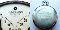 Deutschland, HERREN TASCHENUHR, gute Junghans STOPPUHR - Cal. 628/01, Made in Germany, gute Funktion, ab 1962, -