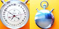 Russland, HERREN TASCHENUHR, SLAVA, russ. STOPP UHR m. Rattrapante in gutem Zustand & einwandfreier Funktion, -