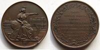 Hamburg Bronzemedaille (v. H. Lorenz für Loos) Bank-Portugaleser in Kupfer, Einweihung der neuen Börse -
