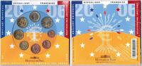 Frankreich Offizieller Kursmünzensatz, 1 Cent bis 2 Euro originalverpackt -