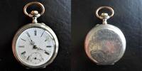 Schweiz, HERREN TASCHENUHR, HERREN TASCHENUHR, Silber,Ankergang, ca.1900, gute Funkt., 2 Zifferblattschäden, -