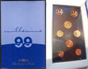 Frankreich Offizielle Kursmünzensätze, 1 Cent bis 2 Euro Offizielle Kursmünzensätze 1 Cent- 2 € 1999,2000,2001 Polierte Platte, -
