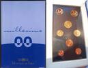 Frankreich Offizieller Kursmünzensatz, 1 Cent bis 2 Euro Offizielle Kursmünzensatz 1 Cent - 2 € 2000 Polierte Platte, originalverpackt -