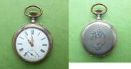 Schweiz, Herren Taschenuhr, HERREN TASCHENUHR, Silber, Zylindergang, 6 Rubis, gute Funktion, ca. 1900, -
