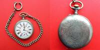 Schweiz, HERREN TASCHENUHR, solide HERREN TASCHENUHR, Zifferblattschaden, gute Funktion, ca. 1900, -