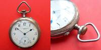 unbekanntes Herkunftsland, HERREN TASCHENUHR, HERREN TASCHENUHR, Silber - 0,800, Ankerhemmung, Mängel, funktioniert, ca. 1915, -