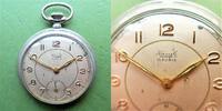 Deutschland, HERREN TASCHENUHR, HERREN TASCHENUHR, KIENZLE, seltenes Caliber (42/15), gute Funktion, ca. 1950, -