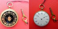 Schweiz, Damen Taschenuhr, hübsche DAMEN TASCHENUHR, Gold, Zylinderhemmung, gute Funktion, ca.1900, -