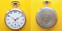 Schweiz, HERREN TASCHENUHR, zierliche HERREN TASCHENUHR, Fa. ARMINIA“, Silber, gute Funktion, ca. 1930, -