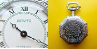 Schweiz, Damen Taschenuhr, hübsche DAMEN ANHÄNGERUHR (Schwesternuhr), Schweizer Produktion, Funktion gut, -