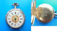 Schweiz, Damen Taschenuhr, DAMEN TASCHENUHR, Silber - 0,800, Zylinderhemmung, gute Funktion, ca. 1900, -