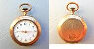 Schweiz, Damen Taschenuhr, hübsche DAMEN TASCHENUHR, Gold 8K, Zylinderhemmung, gute Funktion, ca. 1915, -