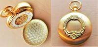 unbek. Herstell.land, Herren TASCHENUHR, Skelett HERREN TASCHENUHR, vergoldet, Ankerhemmung, gute Funktion, -