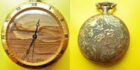 Schweiz, HERREN Taschenuhr, UNISEX TASCHENUHR, Quartz, Swiss, Wüstenabbildung, gute Funktion, neue Batterie, -