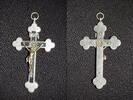 Deutschland Kreuz Messing versilbert Kreuz Messing versilbert, 7,5x 4,2cm, zum Umhängen -