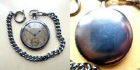 Schweiz, HERREN Taschenuhr, besonders flache HERREN TASCHENUHR-Schweizer Ankerhemm. - gute Funktion-ca.1920, -