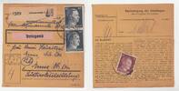3. Reich / Litzmannstadt/Lodz Paketkarte Paketkarte von 1944 aus Litzmannstadt -