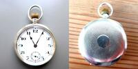 Schweiz, HERREN TASCHENUHR, HERREN TASCHENUHR, Silber-0,800, kl. Zifferblattschäden, gute Funktion-ca. 1920, -