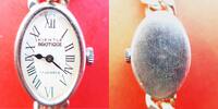 Deutschland, DAMEN ARMBANDUHR, elegante Vintage KIENZLE-Boutique DAMEN ARMBANDUHR-Silber 0,835-gute Funktion, -