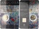 Andorra 2 Euro 70 Jahre Deklaration der Menschenrechte -
