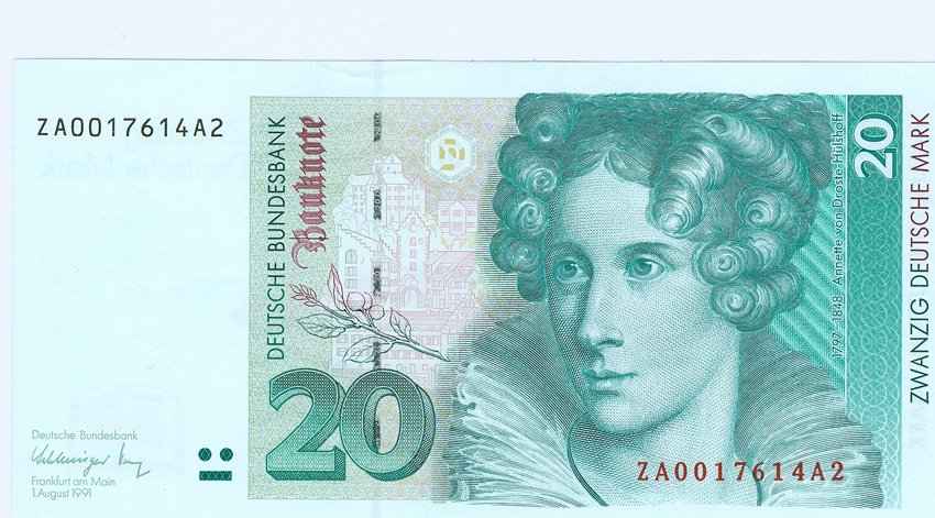 Bundesrepublik Deutschland 20 Deutsche Mark 1991 Ersatzknote ZA Ro.298b ...