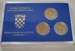 Kroatien 3 x 25 Kuna Kuna-Gedenkmünzensatz -