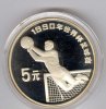China 5 Yuan XIV. Fussballweltmeisterschaft 1990 in Italien - Torwart -