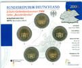 Bundesrepublik Deutschland 5 x 2 Euro Gedenkmünzenset - Holstentor -