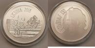 Litauen 20 Euro 150. Geburtstag von Wilhelm Storost Vydunas Nur 2.500 Stück -