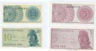 Indonesien 5 + 10 Sen -