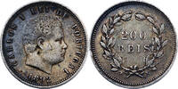 Portugal 200 Reis 1892 Portugal Carlos I 200 Reis 1892 Lisbonne ss 20,00 EUR  Excl. 5,00 EUR Verzending