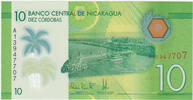 Nicaragua 10 Cordobas Nicaragua 10 Cordobas 2014 Polymère -